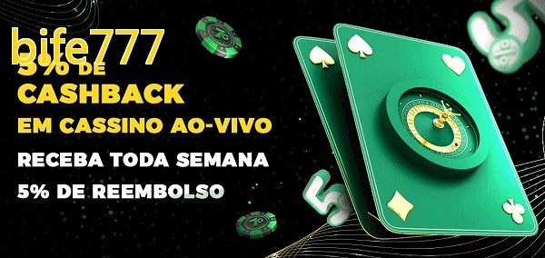 Promoções do cassino ao Vivo bife777